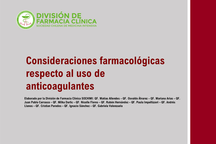 División Farmacéuticos Clínicos - SOCHIMI